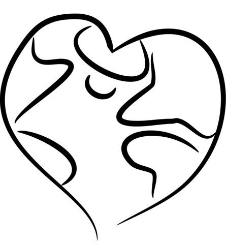 Earth Heart Coloring Page